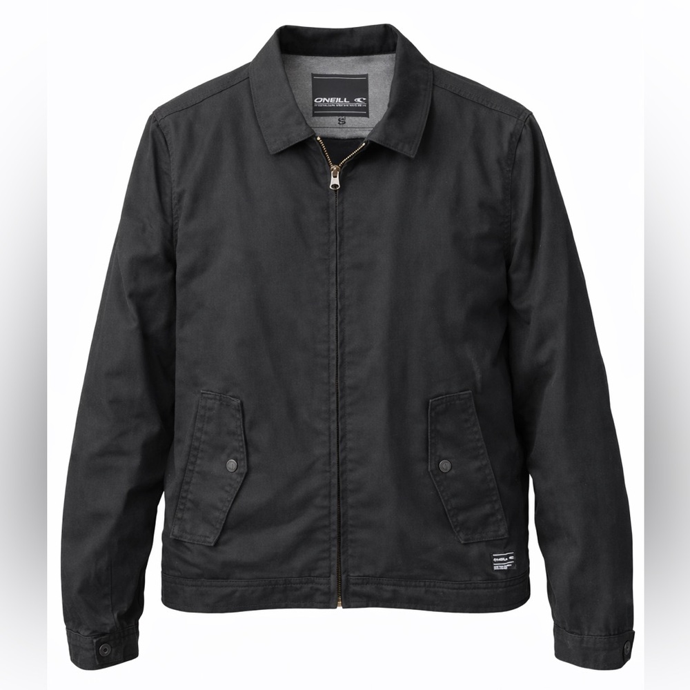 O’Neill‎ Black Zip-Up Utility Jacket | Lined | Size Small Mens